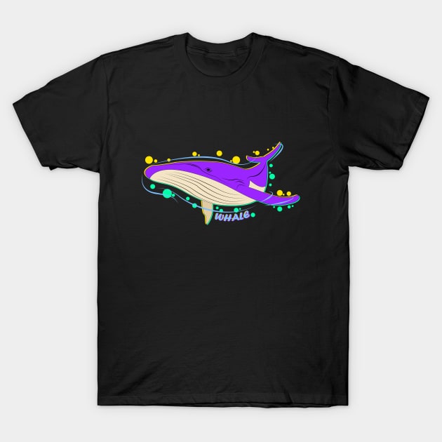 bubbly whale T-Shirt by dwalikur